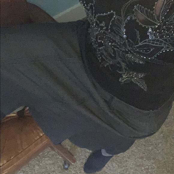 NWOT Larry Levine SPT Stretch Denim Skirt Wm Sz 12 - Picture 12 of 16